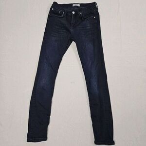 Zara Woman Jeans Premium Denim Collection Size 6 (Fits 27x28) Dark Blue